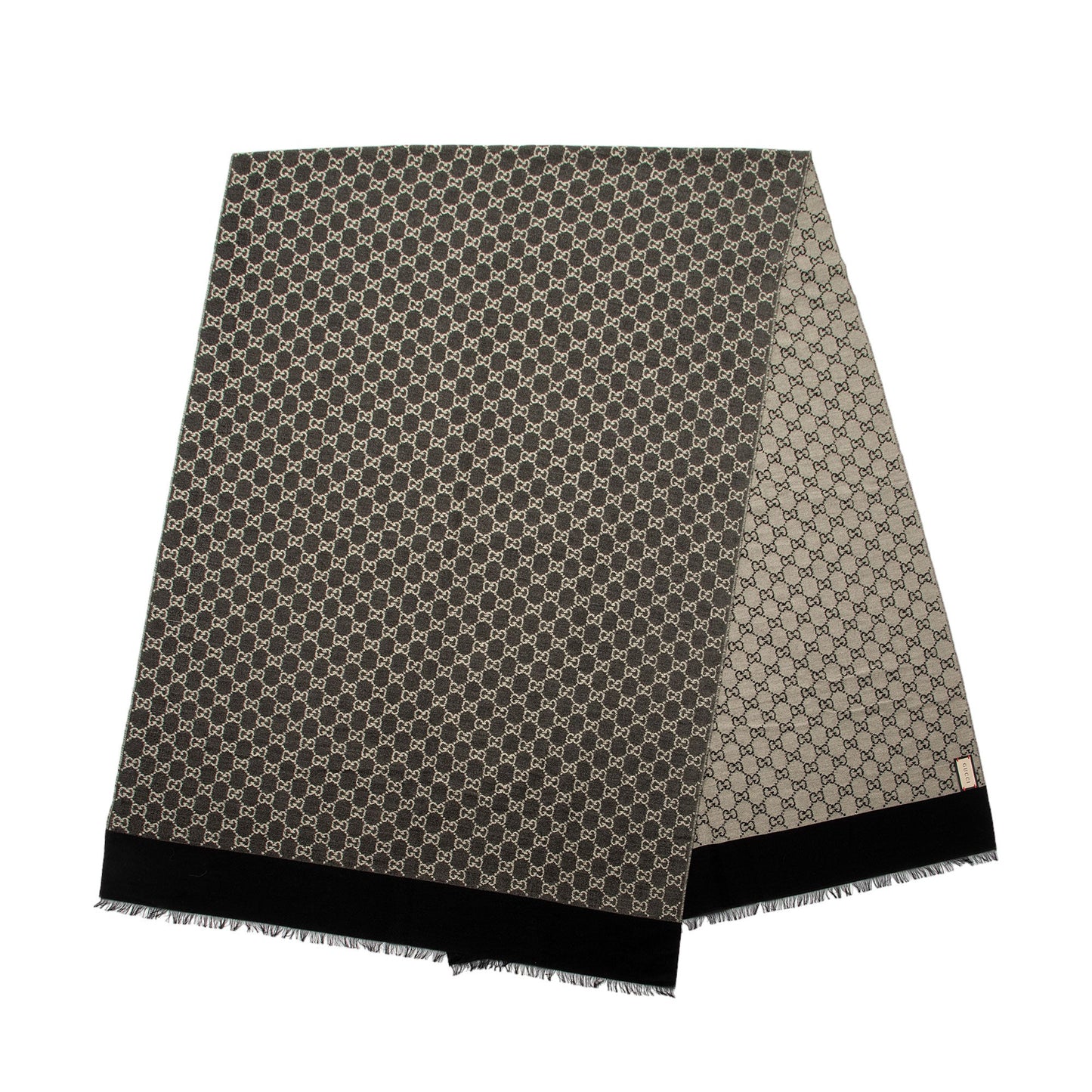 Gucci Wool Blend GG Jacquard Scarf (SHF-s1529X)