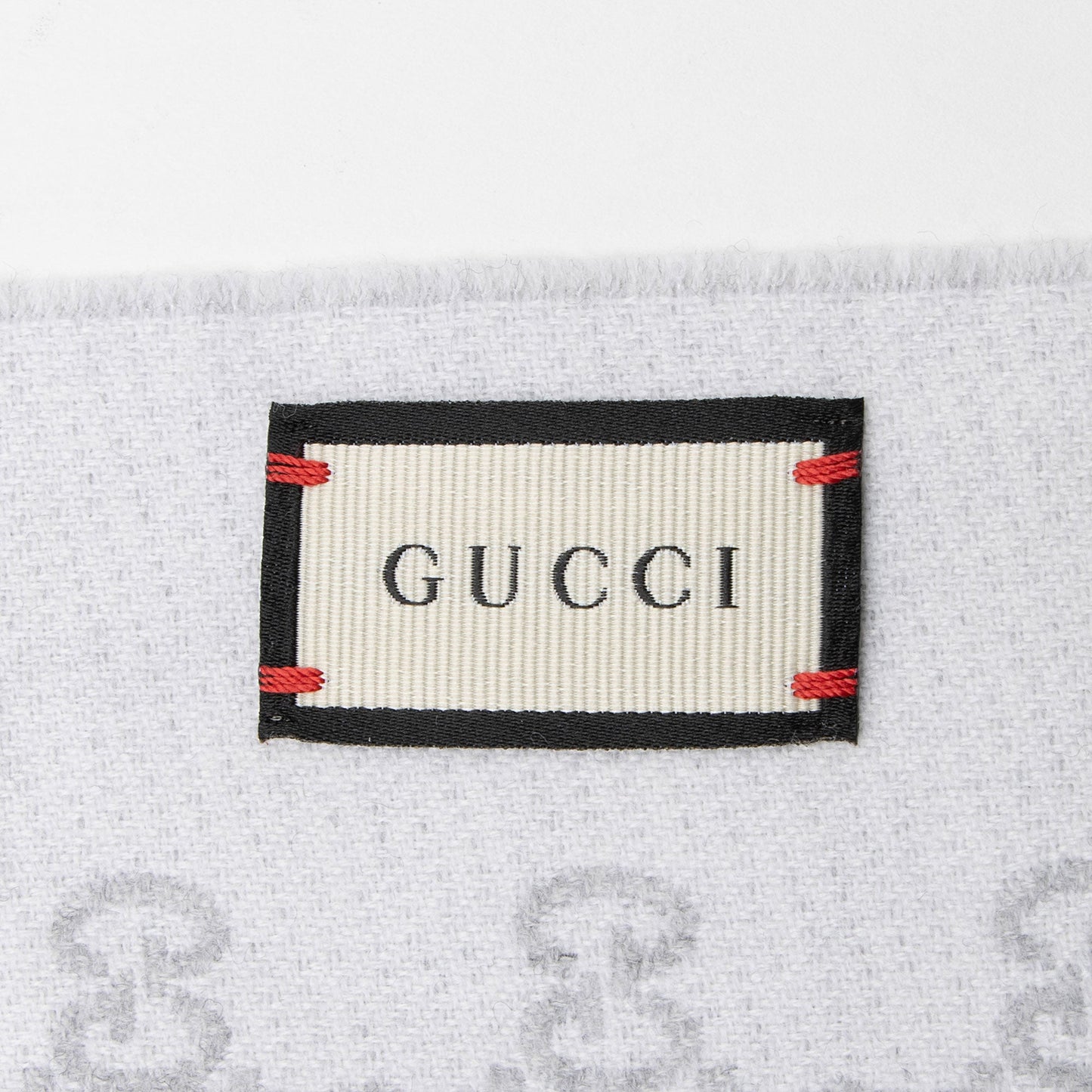 Gucci Wool GG Jacquard Scarf