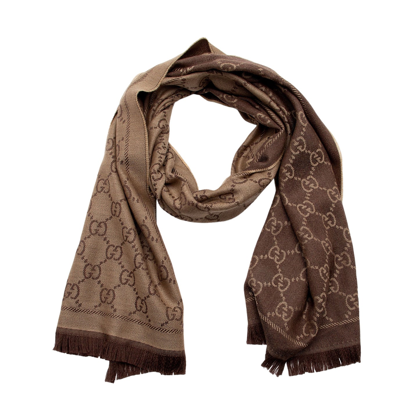 Gucci Wool GG Reversible Scarf (SHF-Uu5Q3H)