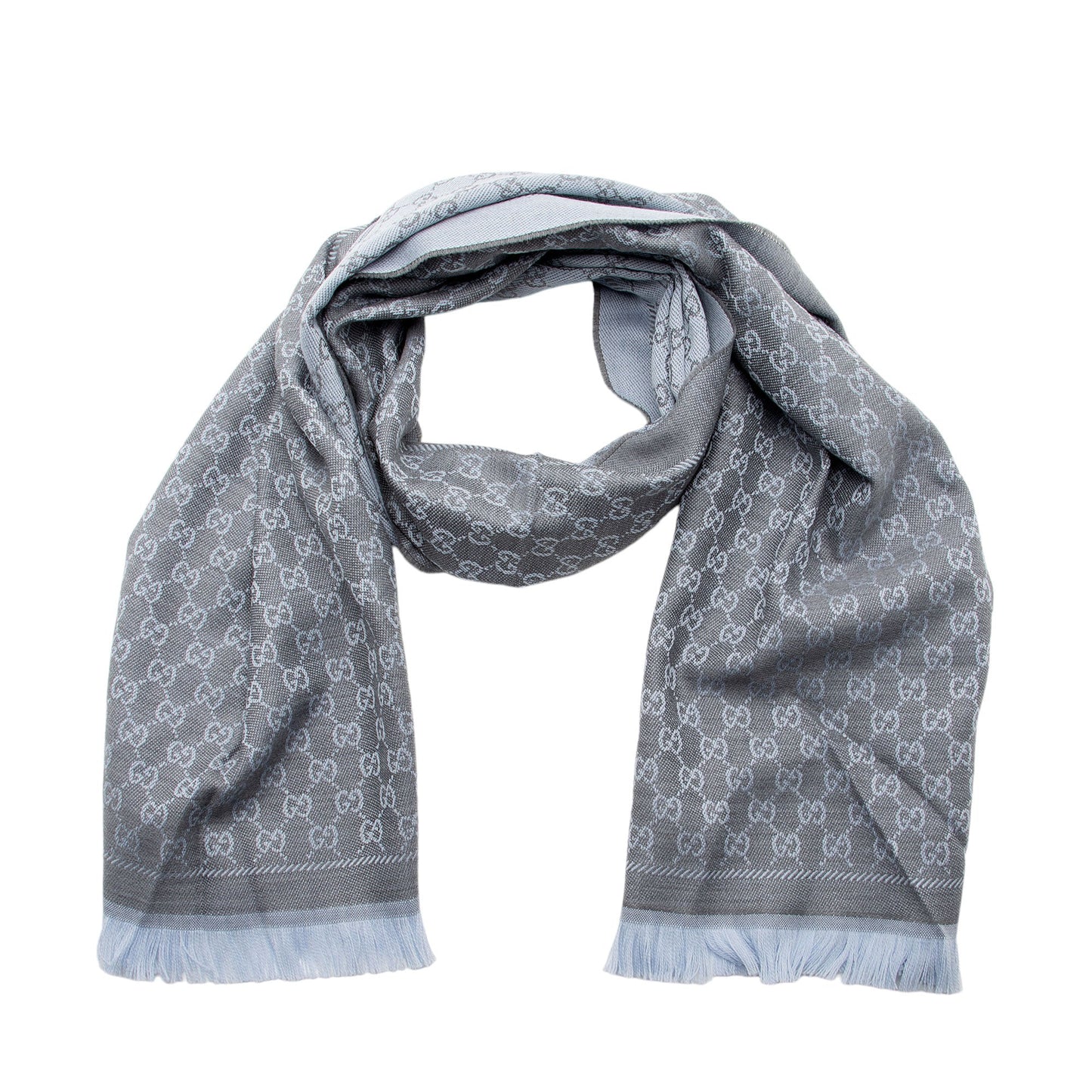 Gucci Wool GG Reversible Scarf (SHF-TI5mUu)