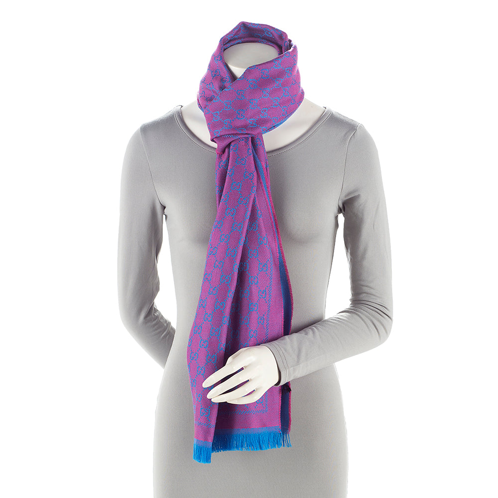 Gucci Wool GG Oversize Scarf (SHF-21551)