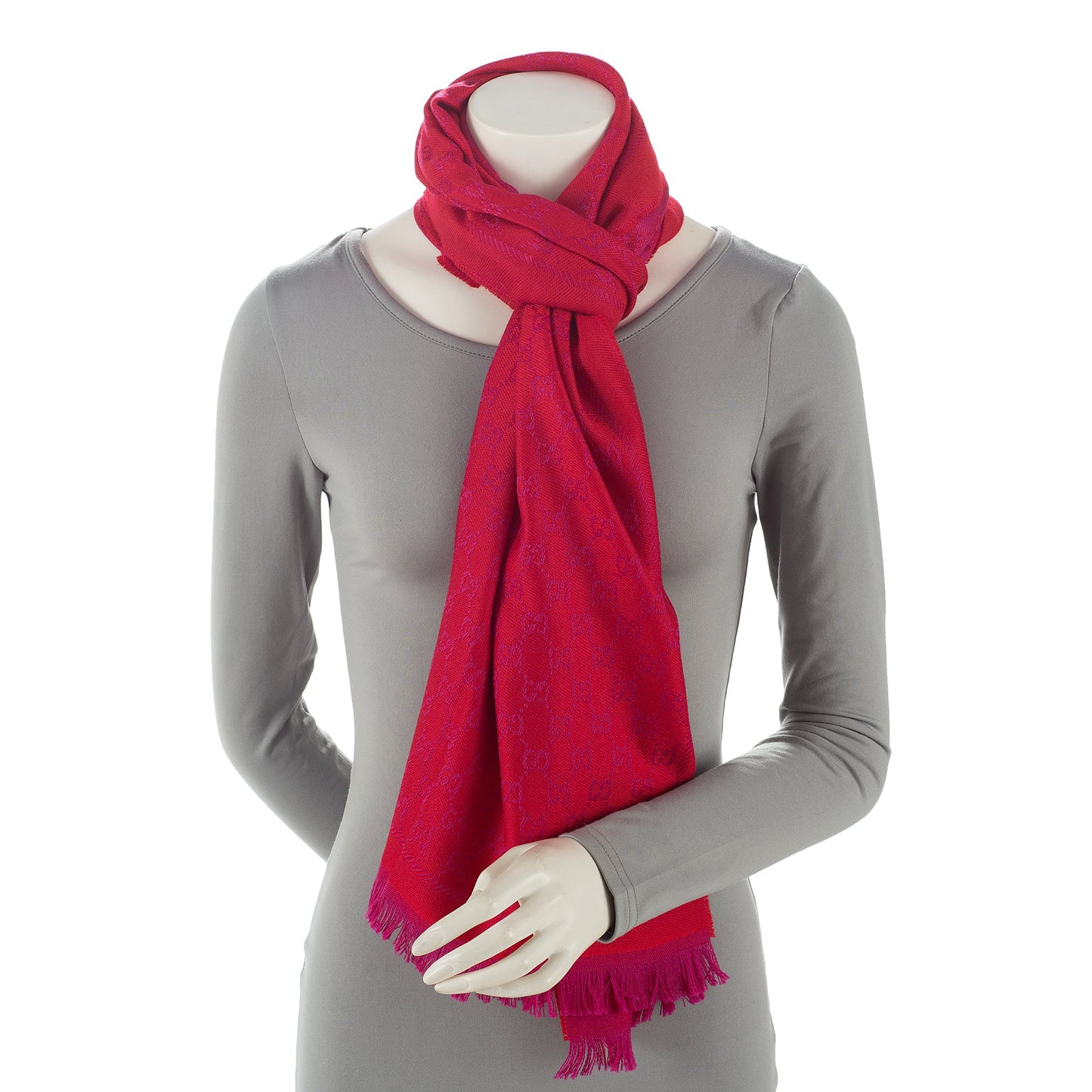 Gucci Wool GG Reversible Scarf (SHF-22569)