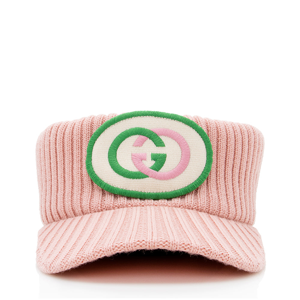 Gucci Wool Interlocking GG Visor - Size L (SHF-18314)