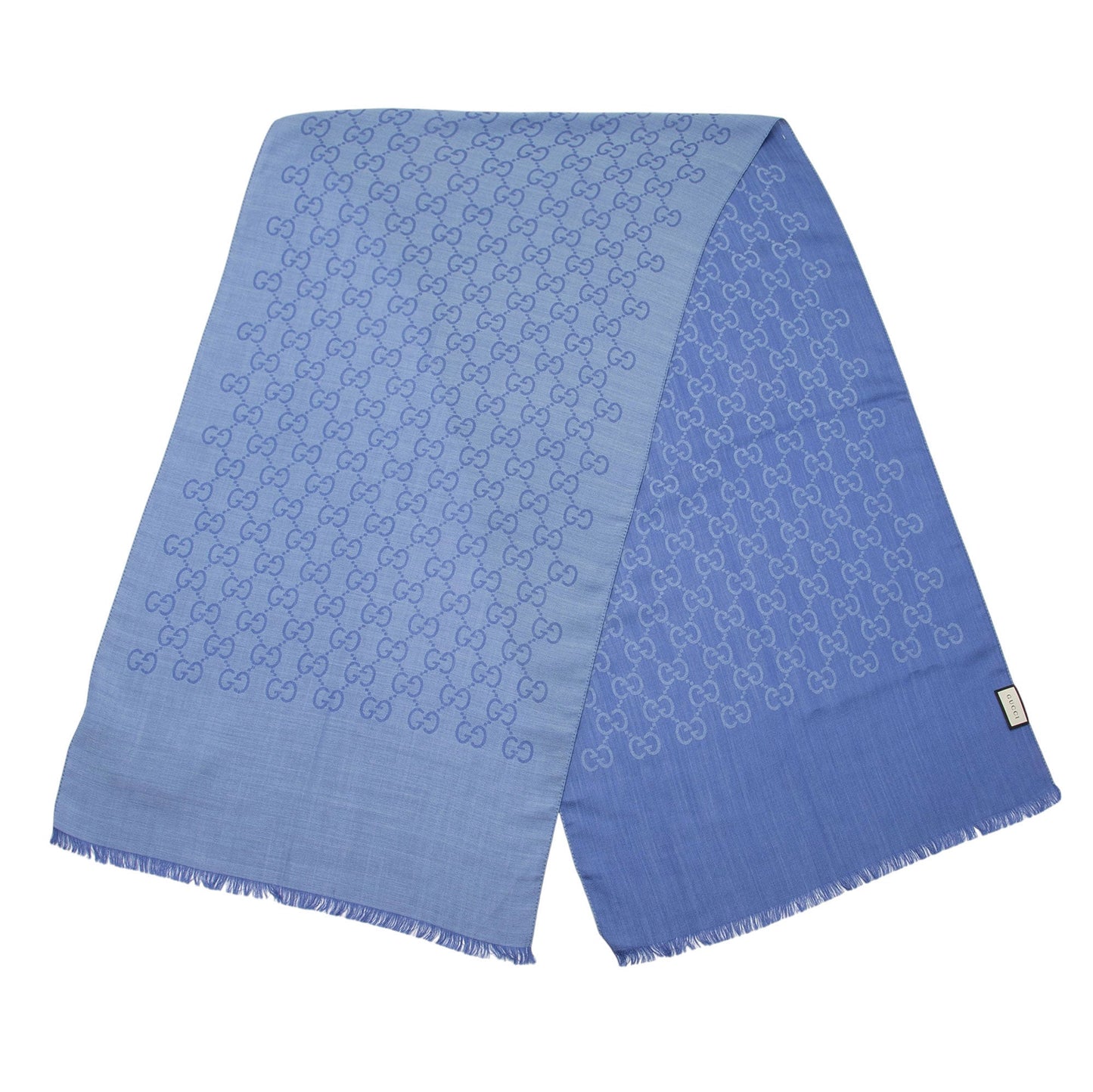 Gucci Wool Silk GG Reversible Scarf (SHF-4RNM9q)