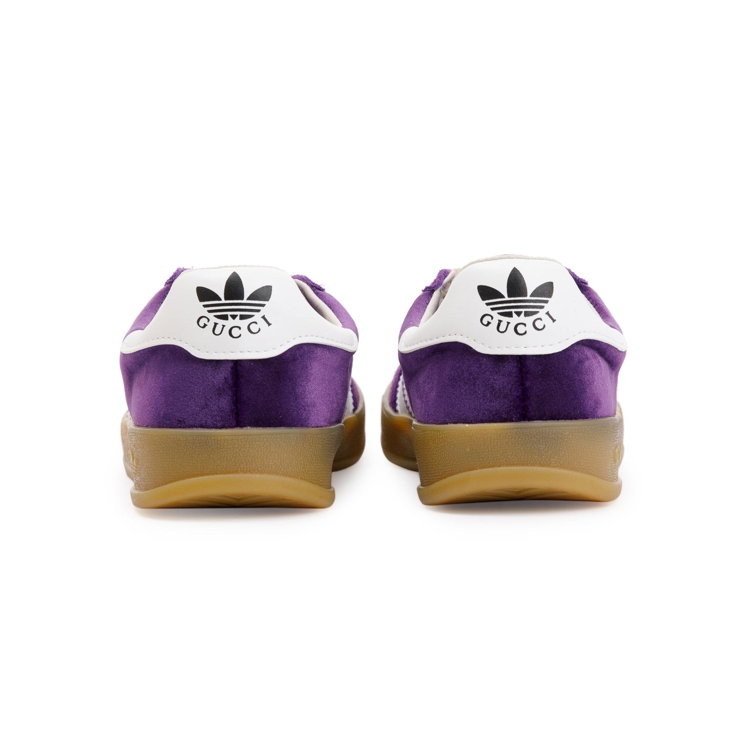 Gucci X Adidas Purple Velvet Gazelle Sneakers, Size 38