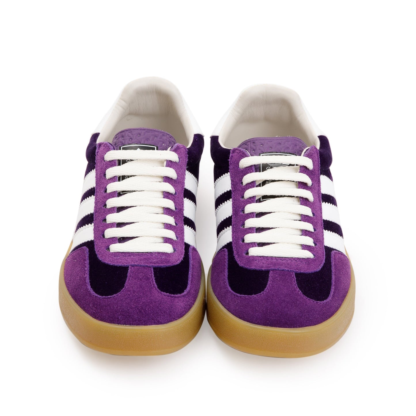 Gucci X Adidas Purple Velvet Gazelle Sneakers, Size 38