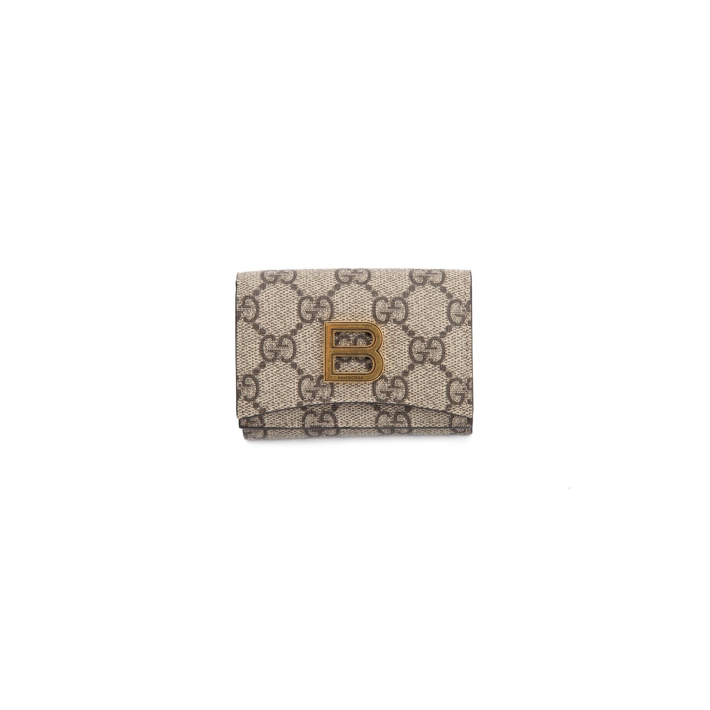Gucci X Balenciaga The Hacker Project GG Supreme Hourglass Card Case Wallet