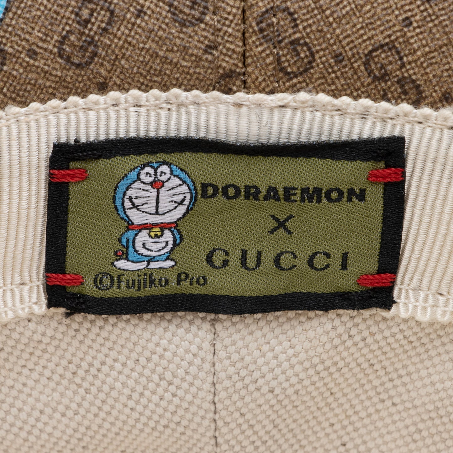 Gucci X Doraemon Micro GG Canvas Bucket Hat - Size M (SHF-SSQrP9)