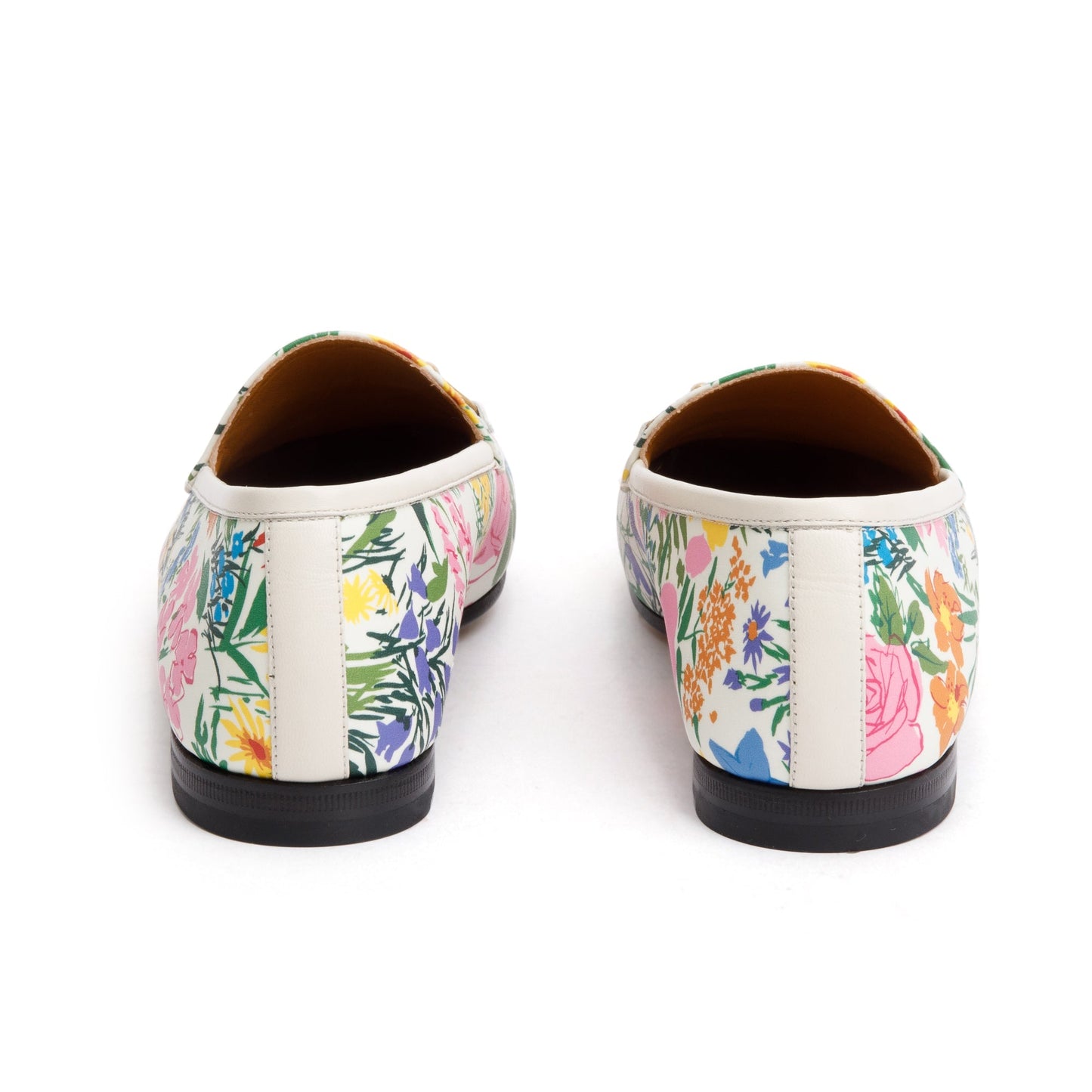 Gucci X Ken Scott Infinity Giardino d Apri Canvas Horsebit Accent Jordaan Loafers, Size 38