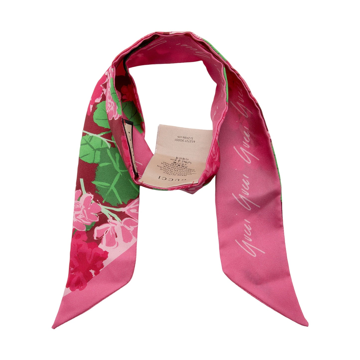 Gucci X Ken Scott Silk Floral Neck Bow Scarf (SHF-qFmd8g)