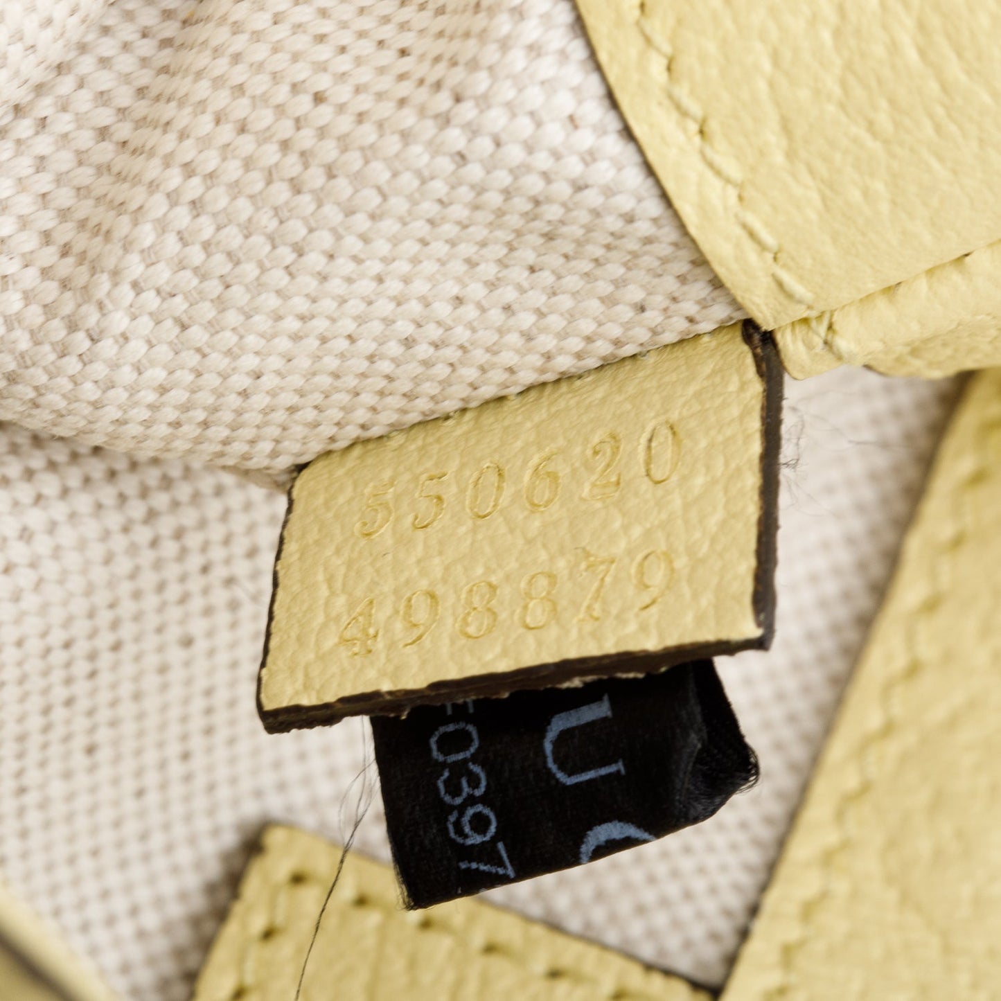 Gucci Yellow Jumbo GG Canvas & Leather Ophidia Mini Bucket Bag