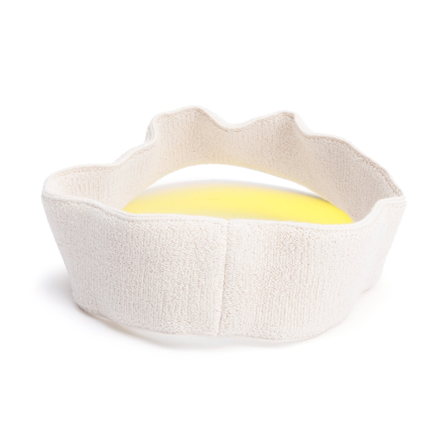 Gucci Yellow Vinyl Logo Visor, Size M 58