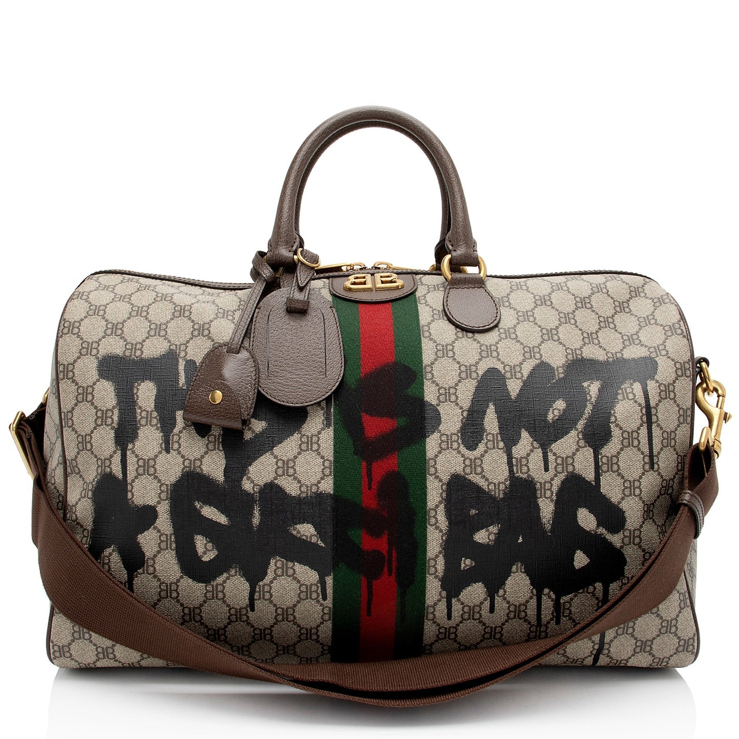 Gucci x Luxury Balenciaga Trending 2025 GG Supreme The Hacker Project Graffiti Duffle Bag (SHF-qGpKTv)