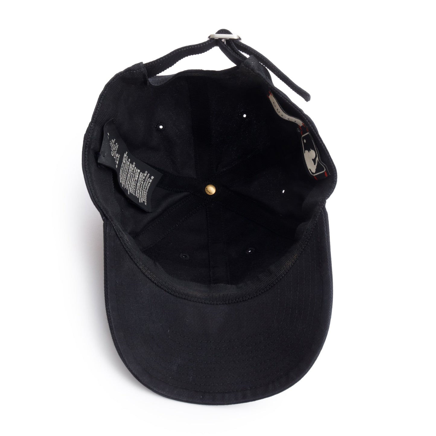 Gucci x MLB Black Canvas NY Yankees Baseball Hat, Size S 57