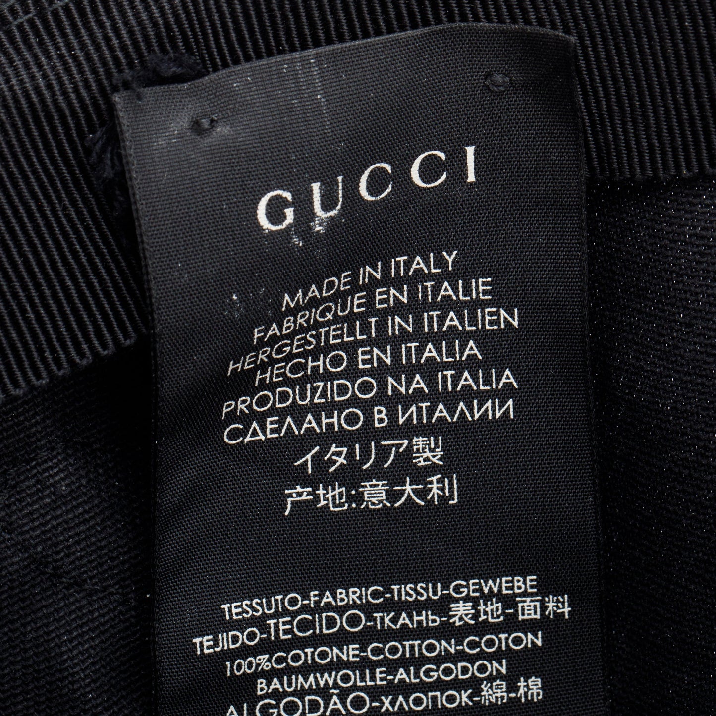 Gucci x MLB Black Canvas NY Yankees Baseball Hat, Size S 57