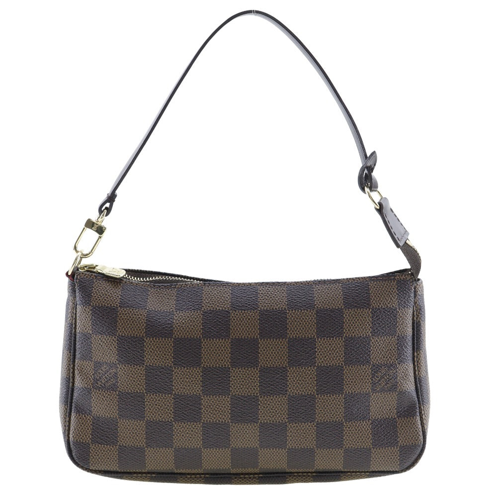LOUIS VUITTON Pouch N51983 Damier canvas Brown Accessory pouch Women