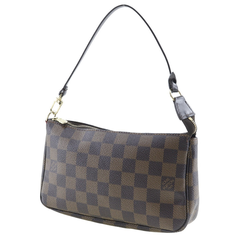LOUIS VUITTON Pouch N51983 Damier canvas Brown Accessory pouch Women