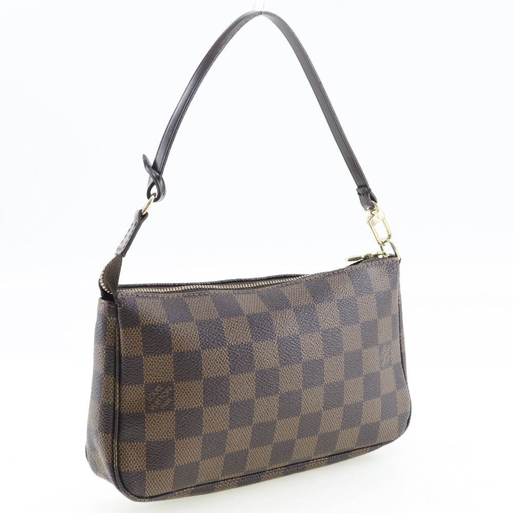 LOUIS VUITTON Pouch N51983 Damier canvas Brown Accessory pouch Women