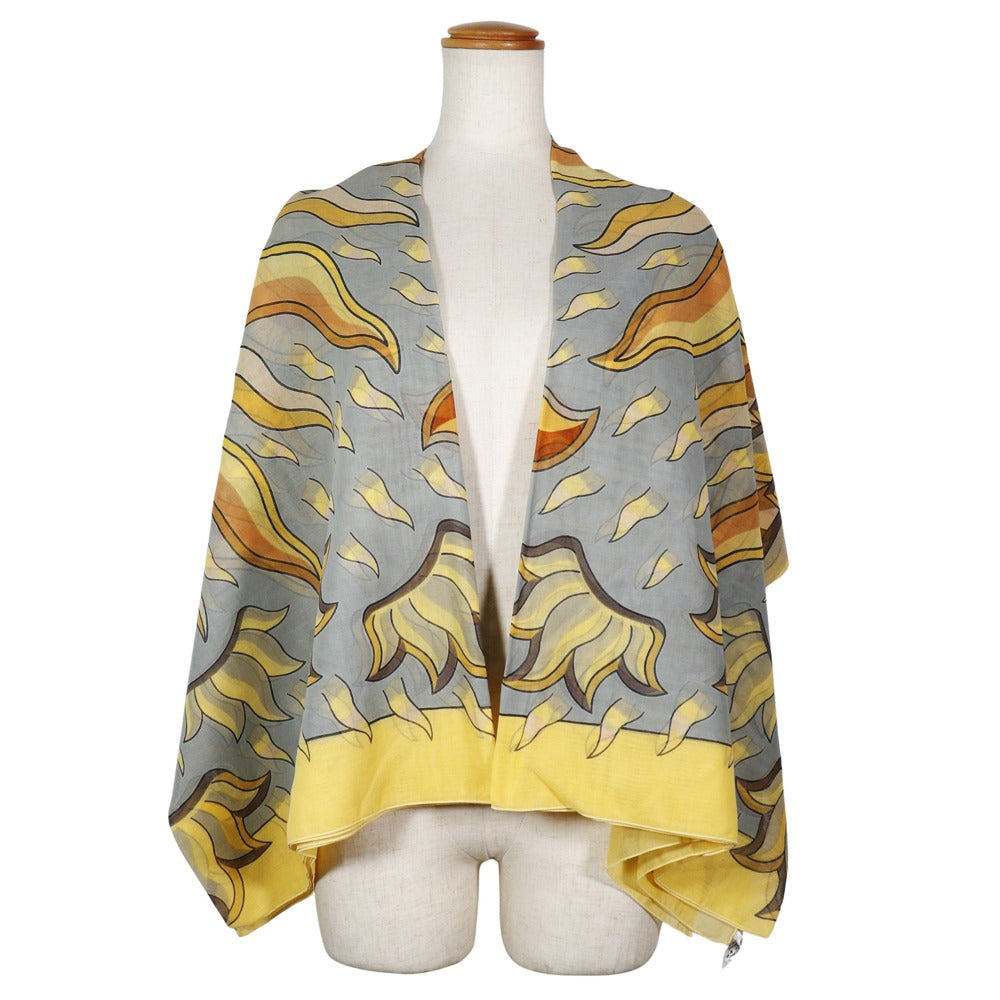 HERMES Stall cotton yellow Sun Pareo Women