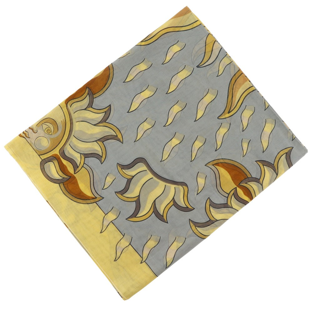HERMES Stall cotton yellow Sun Pareo Women