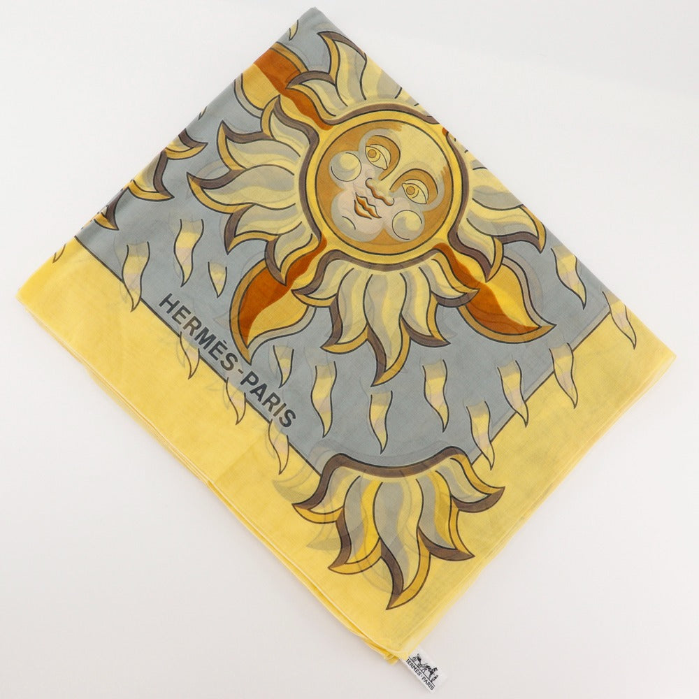 HERMES Stall cotton yellow Sun Pareo Women