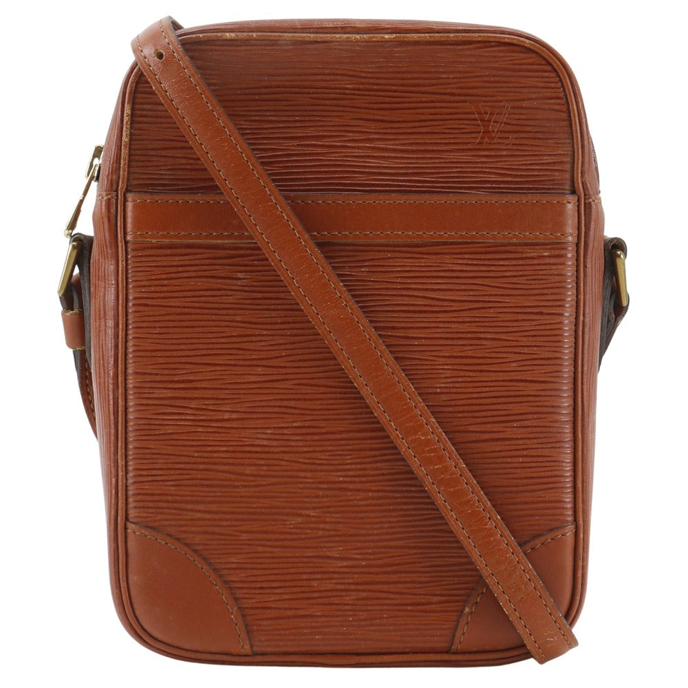 LOUIS VUITTON Shoulder Bag Epi Leather Brown vintage Danube unisex(Unisex)