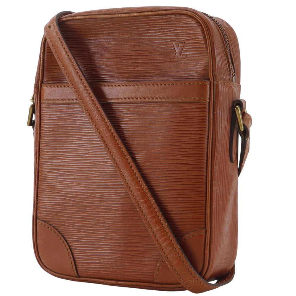 LOUIS VUITTON Shoulder Bag Epi Leather Brown vintage Danube unisex(Unisex)