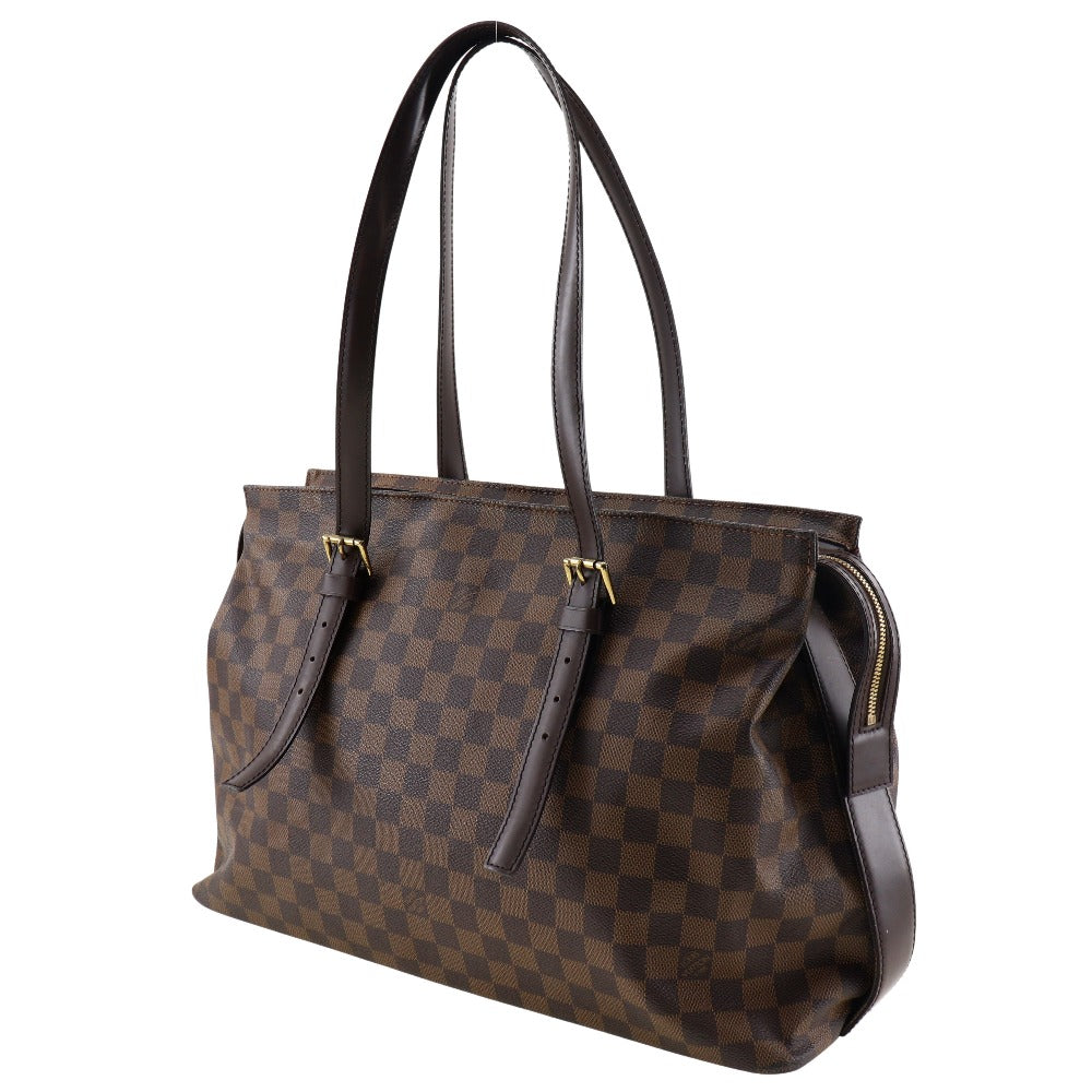 LOUIS VUITTON Shoulder Bag N51119 Damier canvas Brown Chelsea unisex(Unisex)