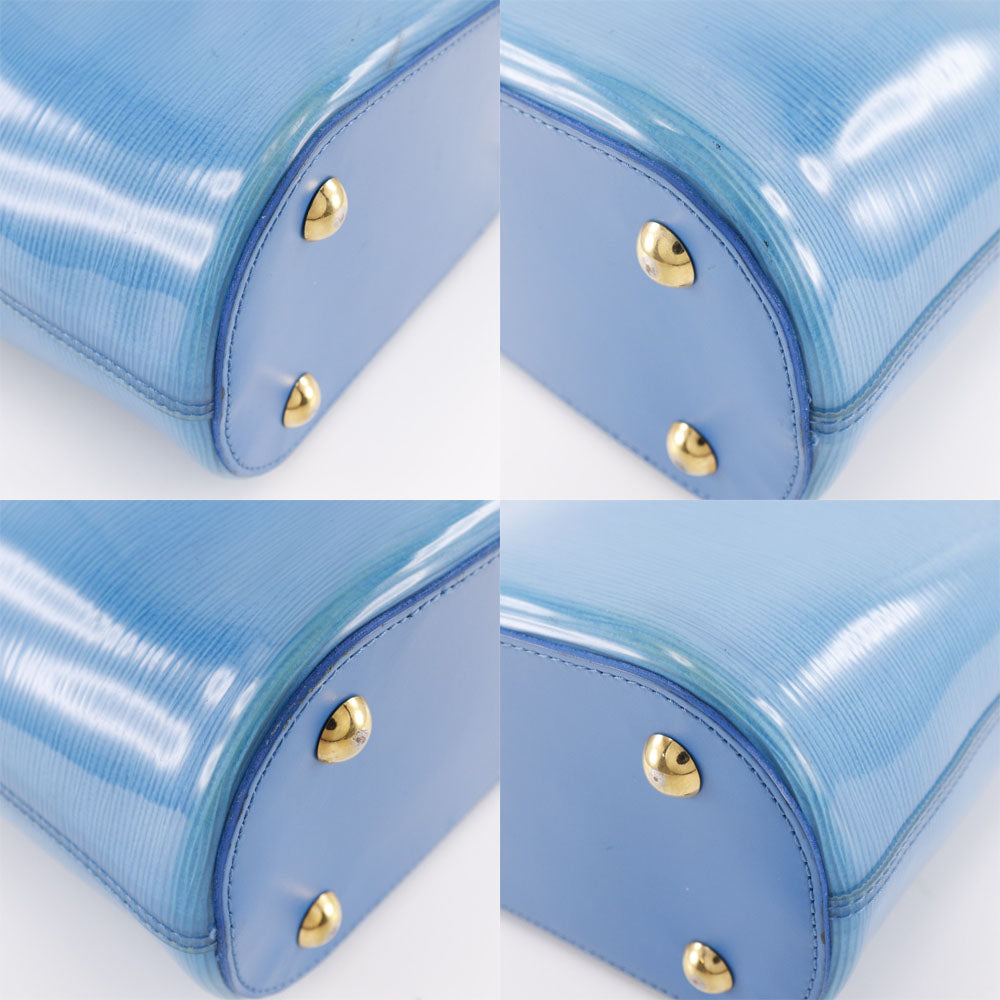 LOUIS VUITTON Handbag M92472 pile light blue Epiplage Mini lagoon bay Women