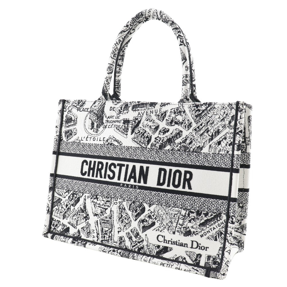 Christian Dior Tote Bag canvas White Toile de Jui Book Tote Medium