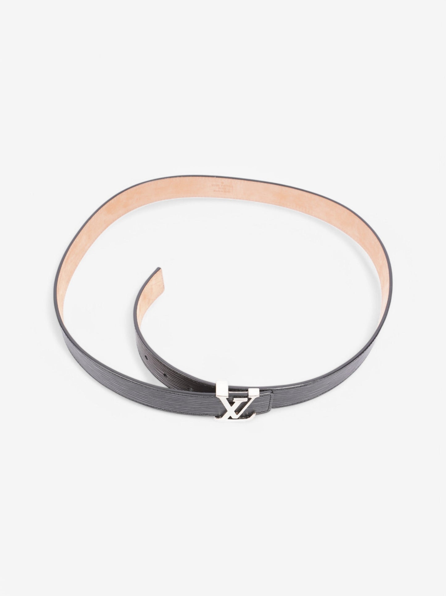 Louis Vuitton Initials 30mm Belt Black Epi Leather 95cm 38"