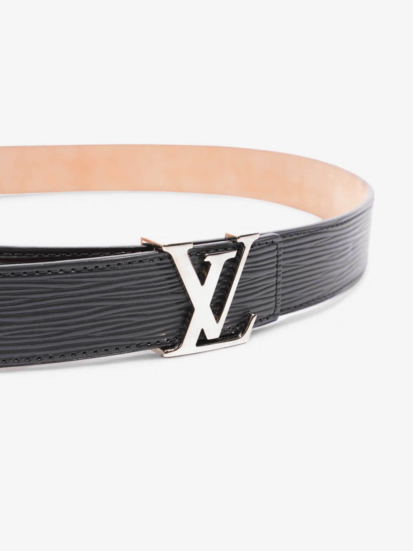 Louis Vuitton Initials 30mm Belt Black Epi Leather 95cm 38"