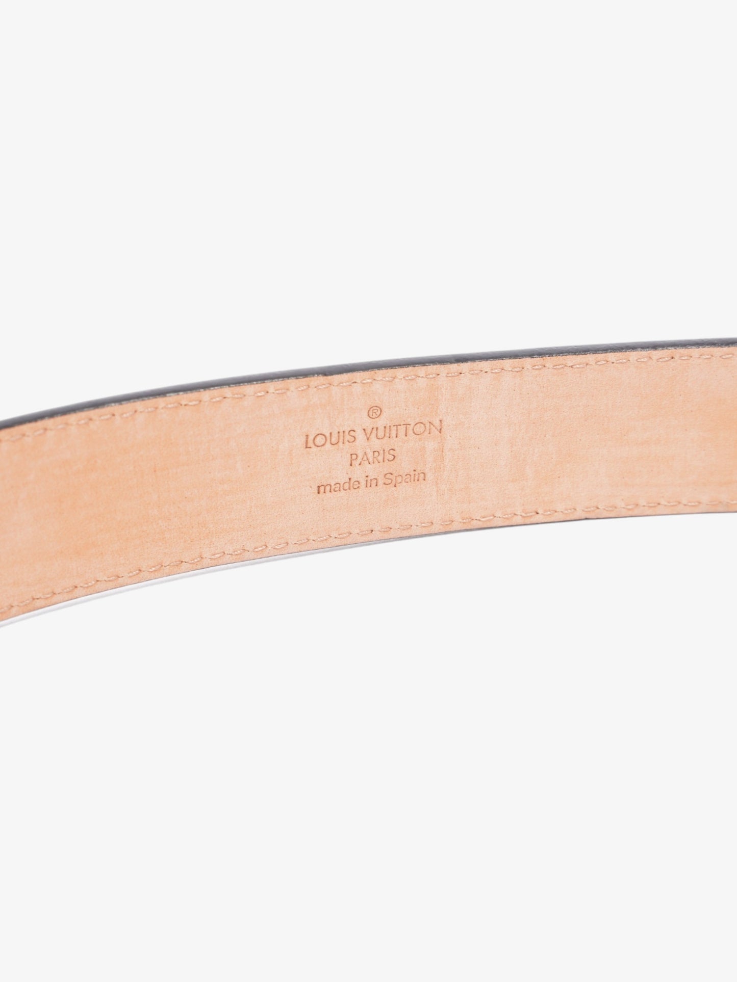 Louis Vuitton Initials 30mm Belt Black Epi Leather 95cm 38"
