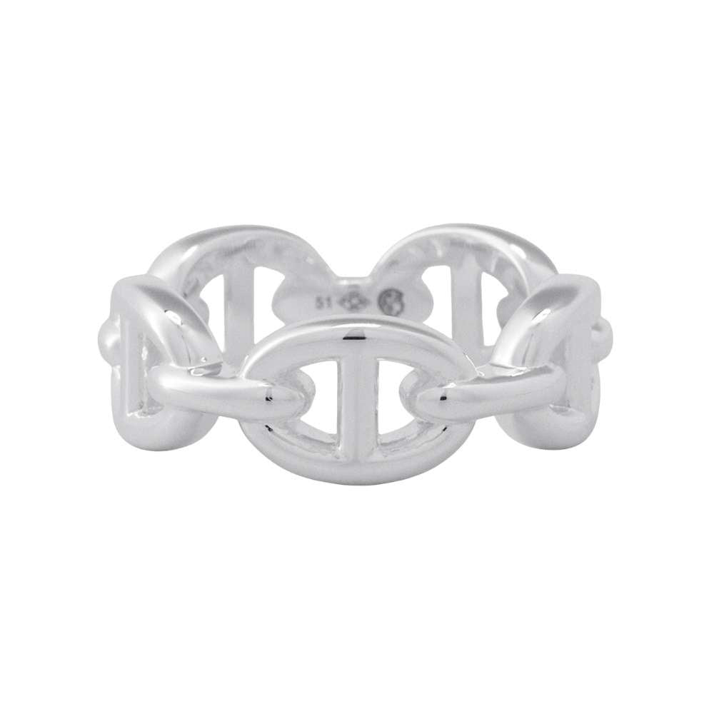 HERMES Chaine d'Ancre Anchene Ring Size PM/51/#11 SV925