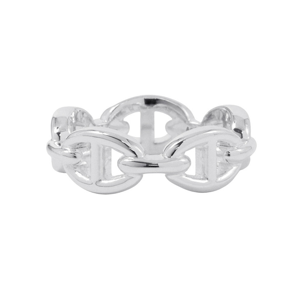 HERMES Chaine d'Ancre Anchene Ring Size PM/#54 SV925