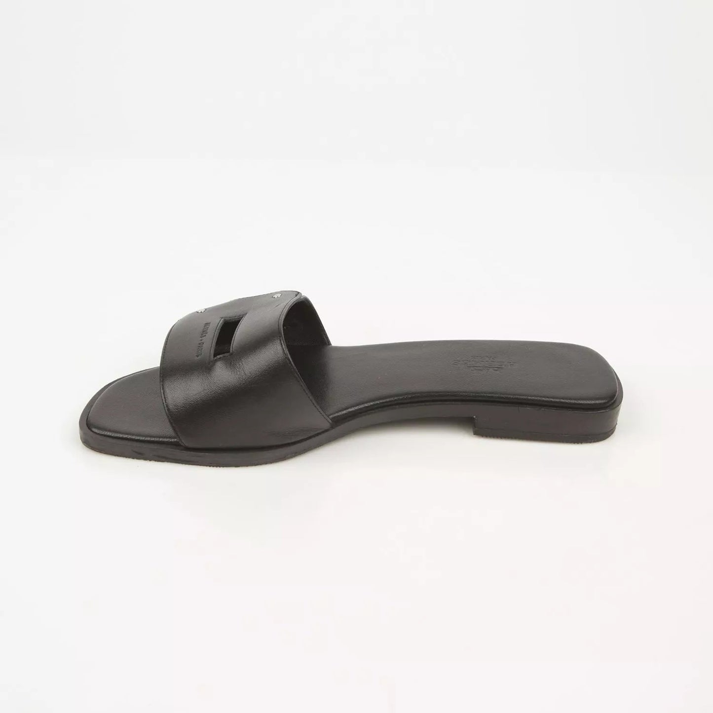 HERMÈS CALFSKIN LEATHER VIEW MULES