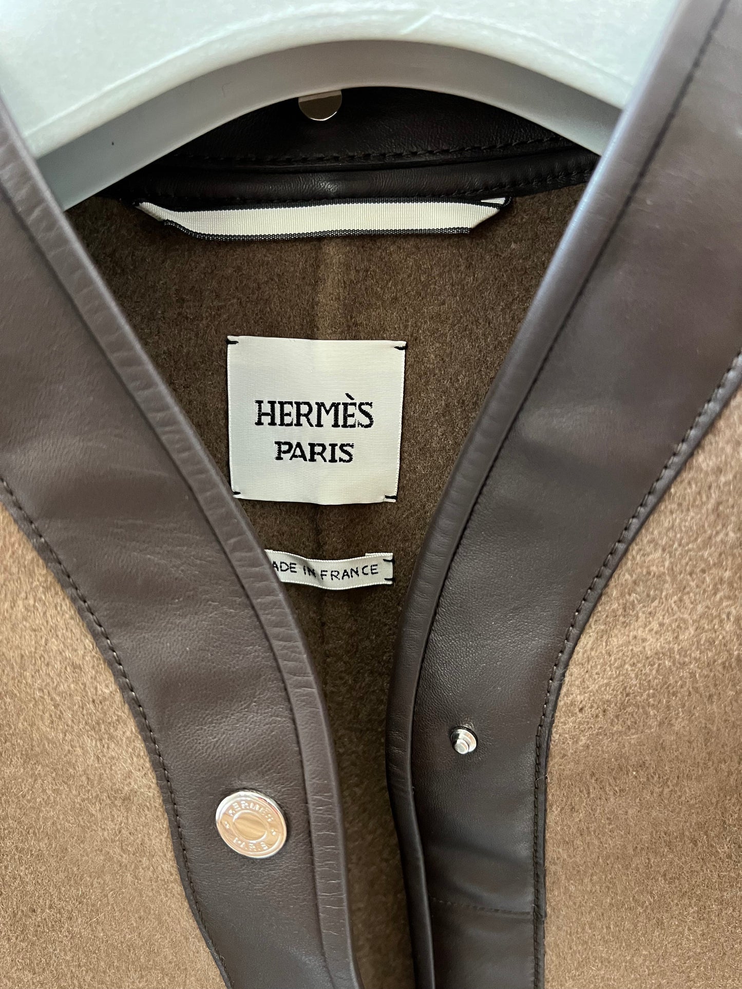 HERMÈS MANTEAU ESPRIT COUVERTURE COAT WITH REMOVABLE SHAWL