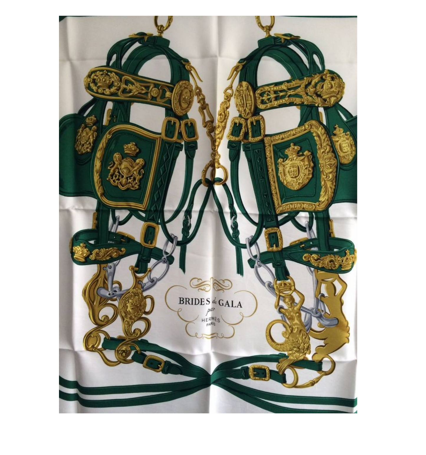 HERMÈS VINTAGE BRIDES DE GALA SILK SCARF