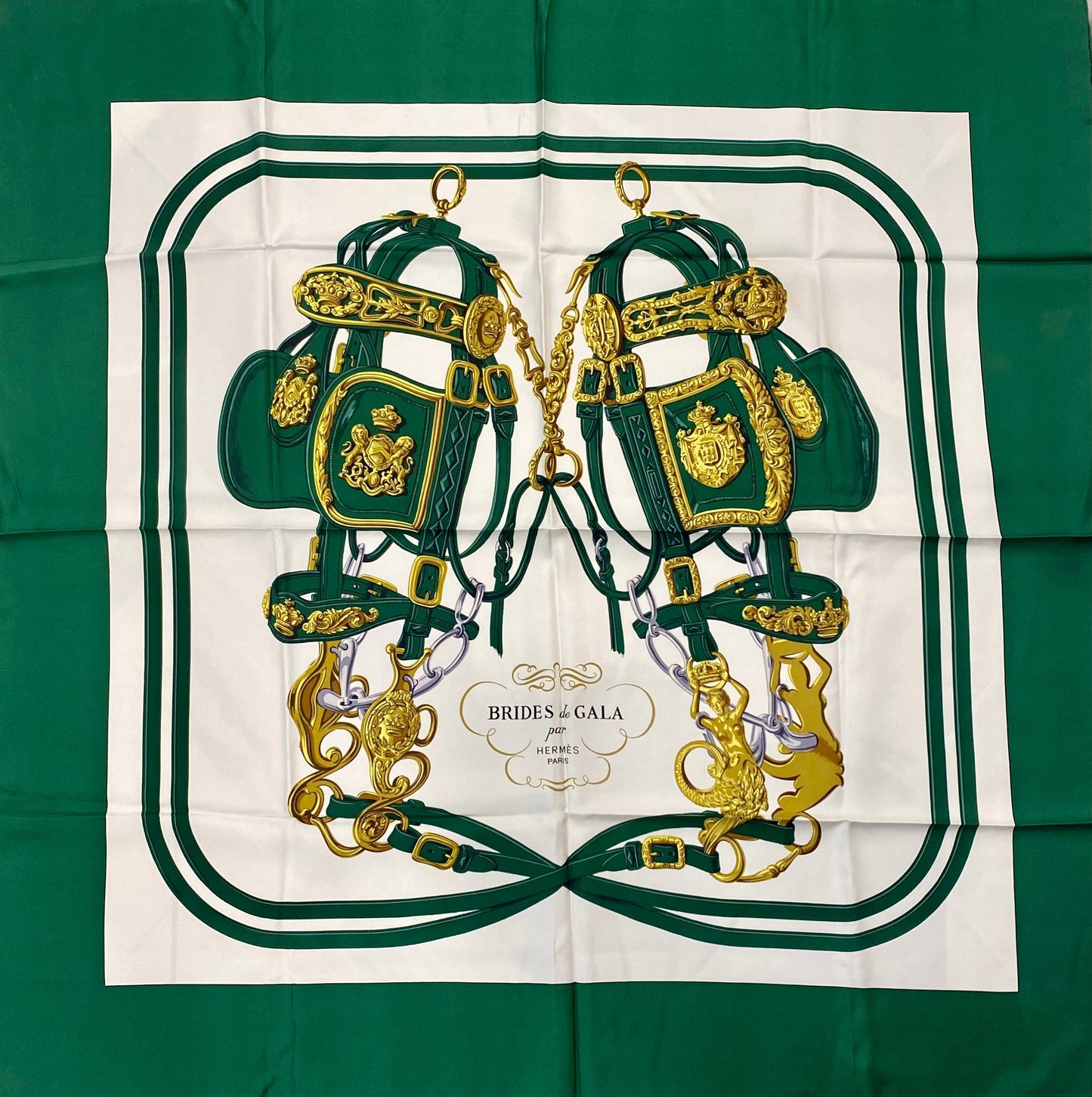 HERMÈS VINTAGE BRIDES DE GALA SILK SCARF
