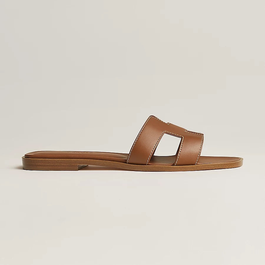 HERMÈS LEATHER ORAN SANDALS