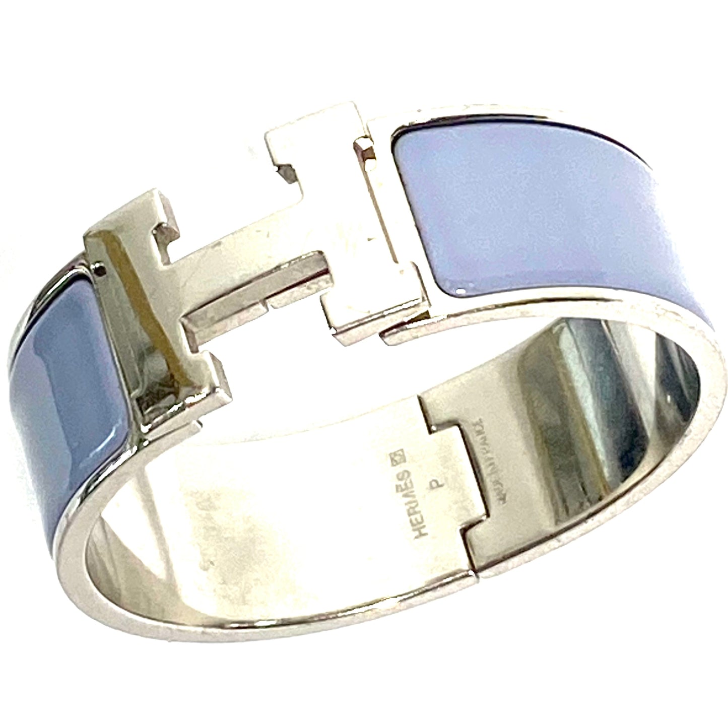HERMÈS CLIC CLAC H ENAMEL WIDE CUFF BRACELET