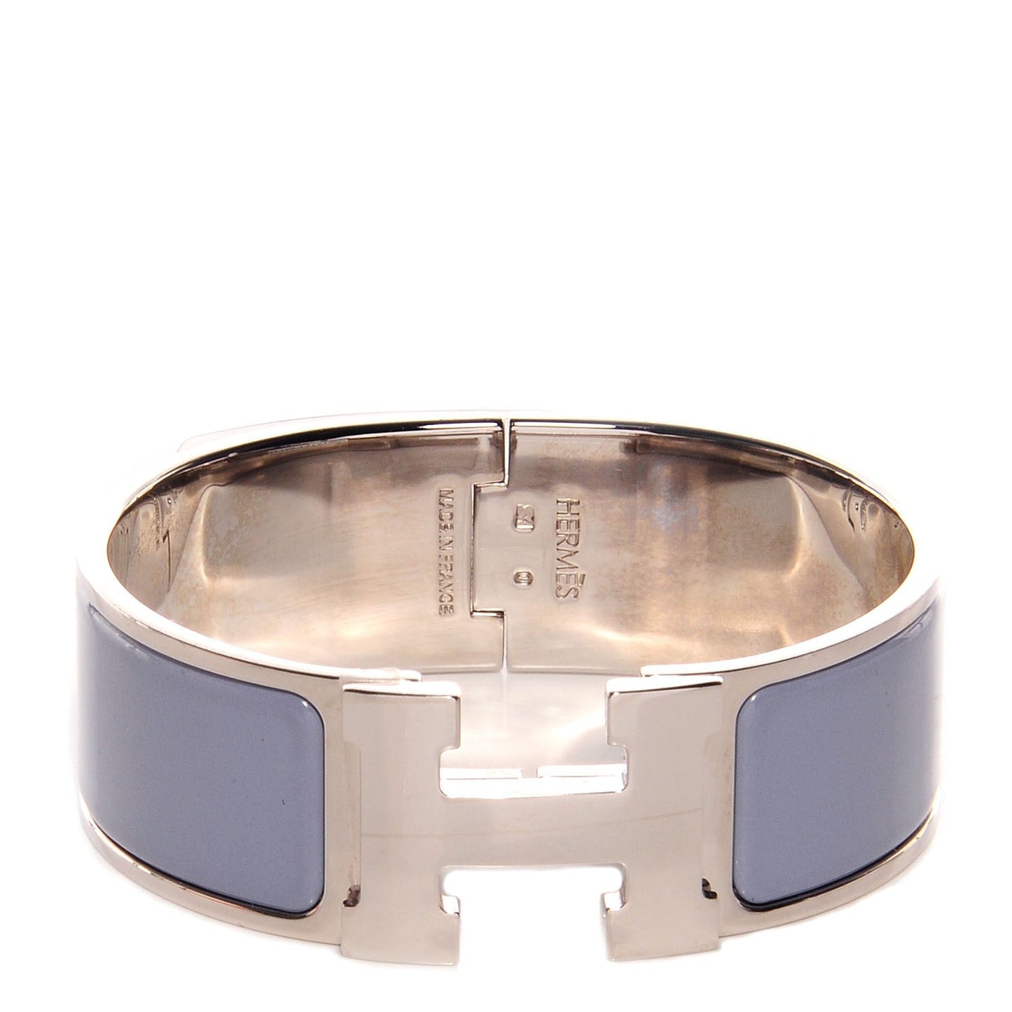 HERMÈS CLIC CLAC H ENAMEL WIDE CUFF BRACELET