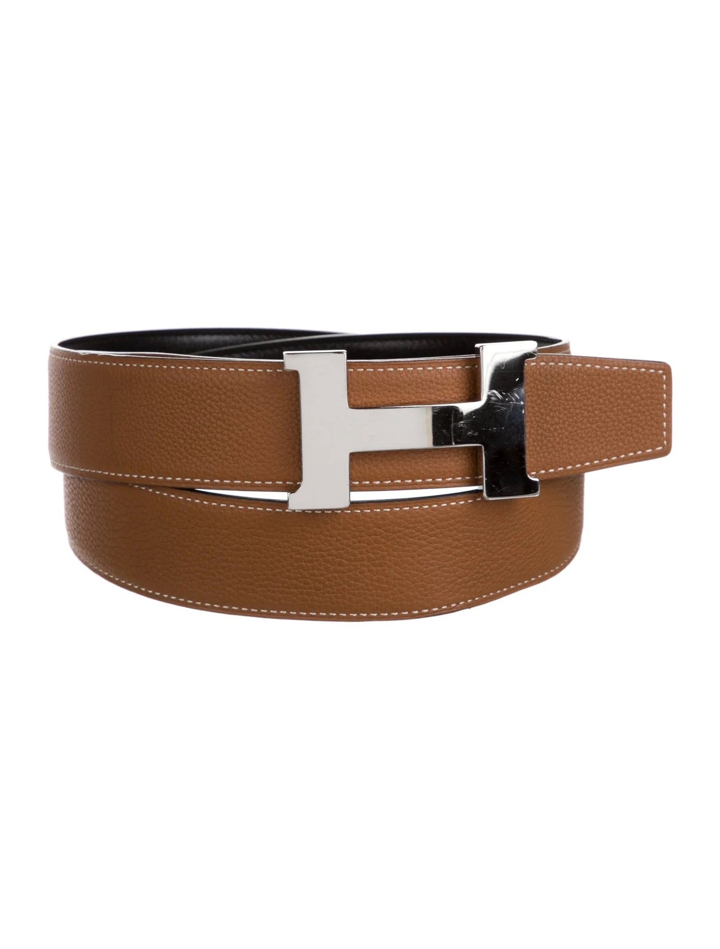 HERMÈS CONSTANCE H REVERSIBLE TOGO LEATHER BELT