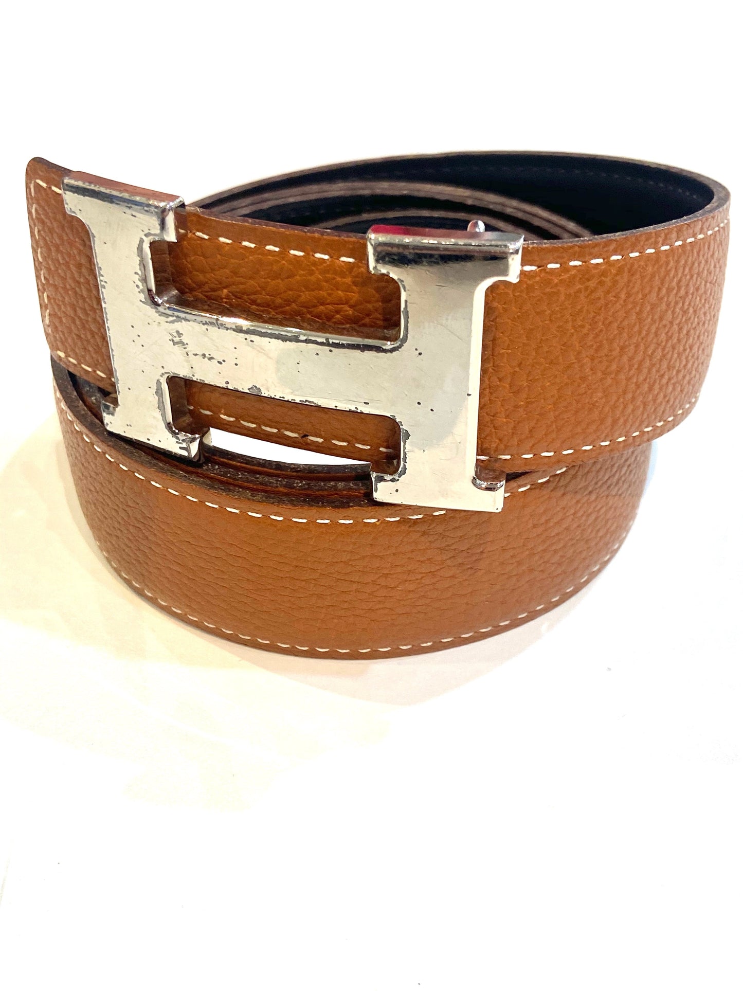 HERMÈS CONSTANCE H REVERSIBLE TOGO LEATHER BELT