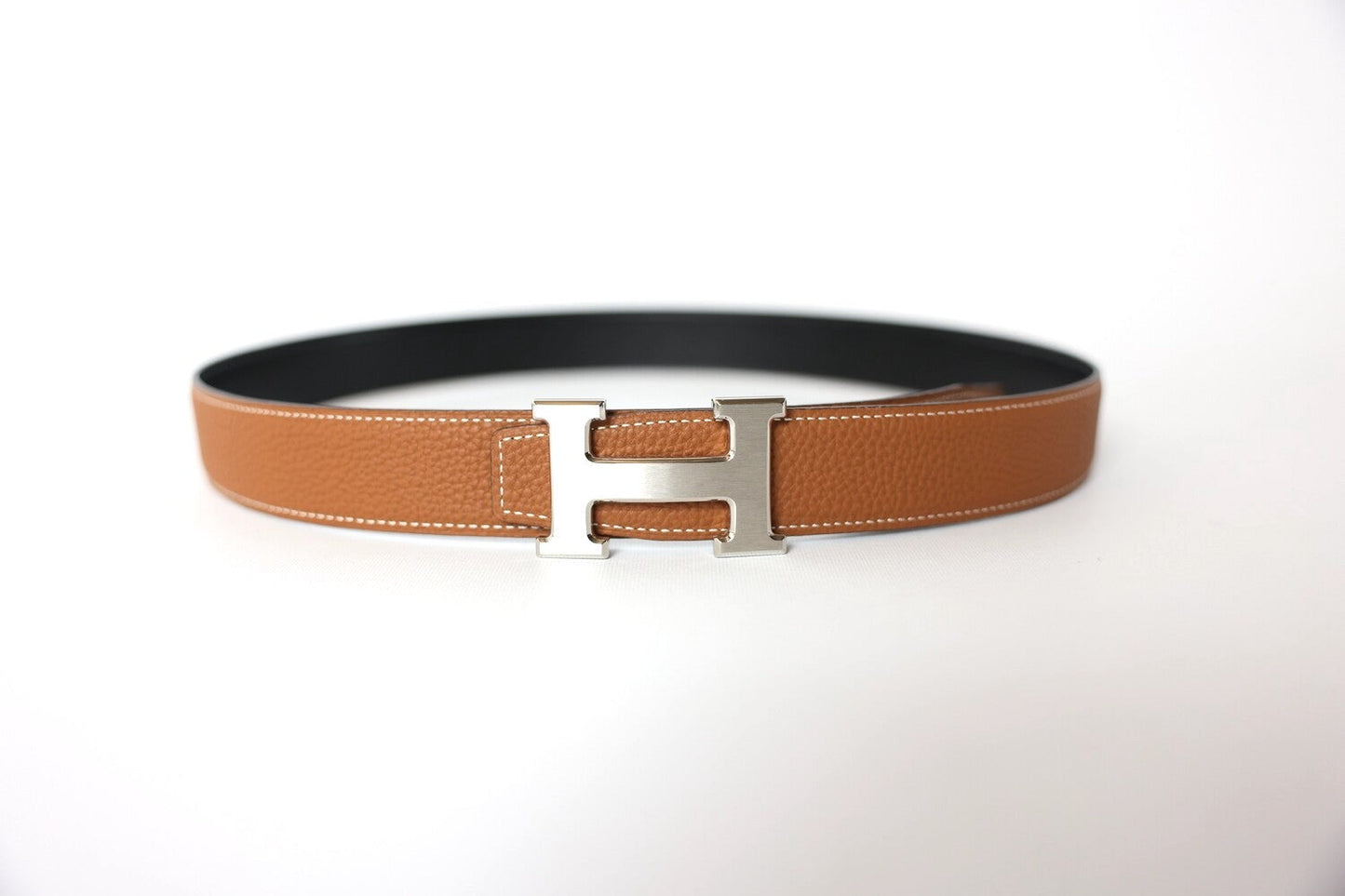 HERMÈS CONSTANCE H REVERSIBLE TOGO LEATHER BELT