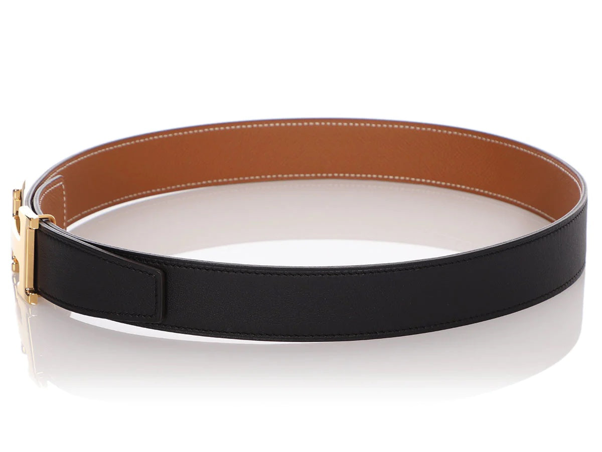 HERMÈS CONSTANCE H REVERSIBLE LEATHER BELT