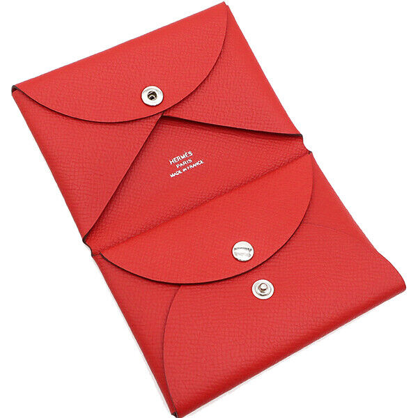 HERMÈS EPSOM LEATHER CALVI DUO CARD HOLDER