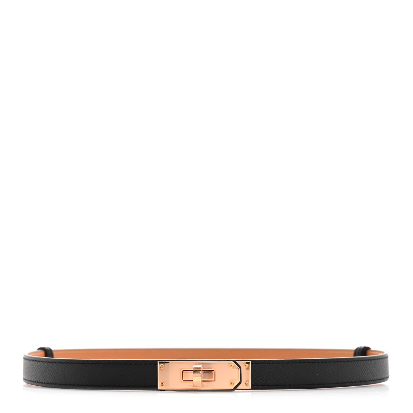 HERMÈS KELLY EPSOM CALFSKIN 18K ROSE GOLD PLATED BELT