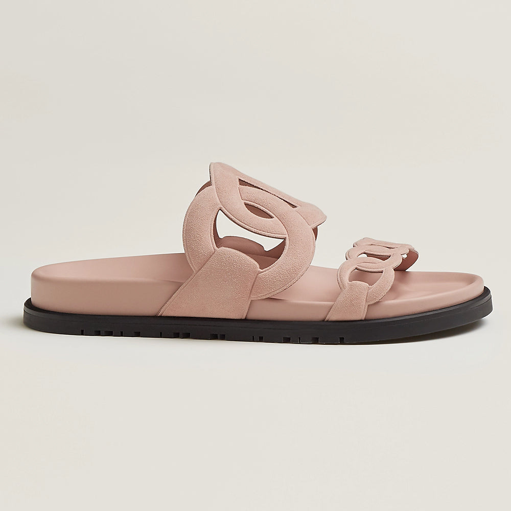 HERMÈS EXTRA ROSE OPALINE SANDALS