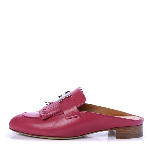 HERMÈS GOATSKIN RIVOLI MULES